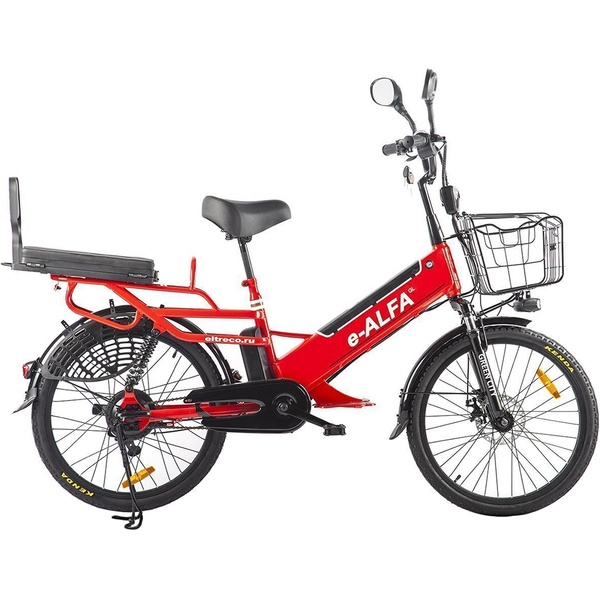 Электровелосипед Green City e-ALFA GL 2393 красный