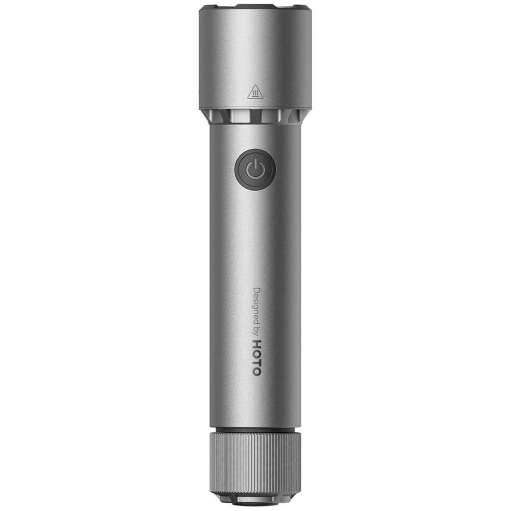 Фонарь HOTO Flashlight Tactics 2300 серебристый QWSDT005