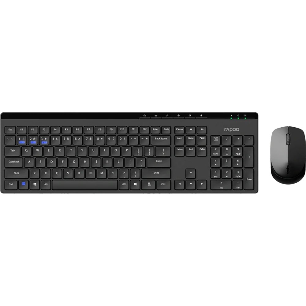 Комплект клавиатуры и мыши Rapoo 8100GT черный