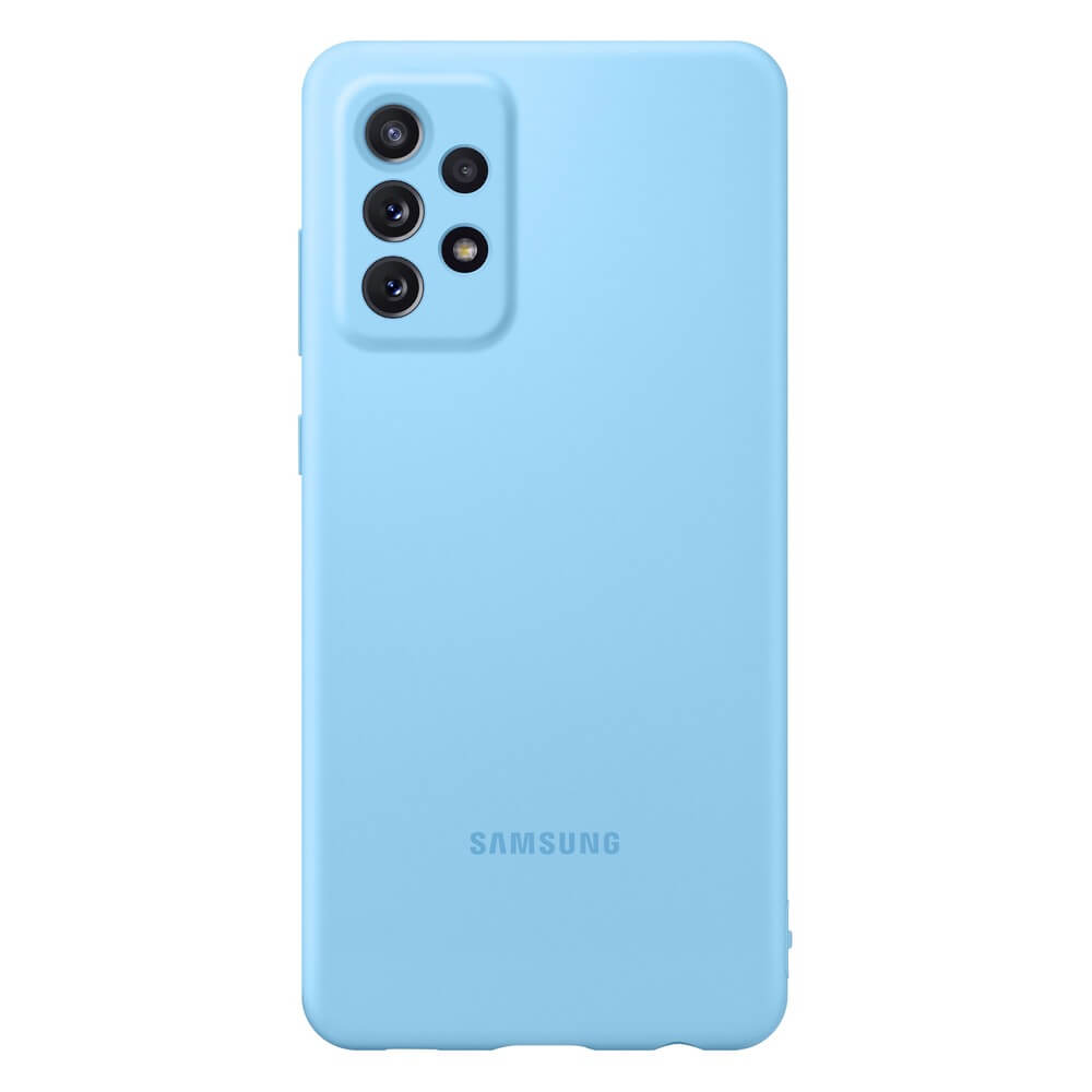 Чехол Samsung Silicone Cover для Galaxy A72, синий