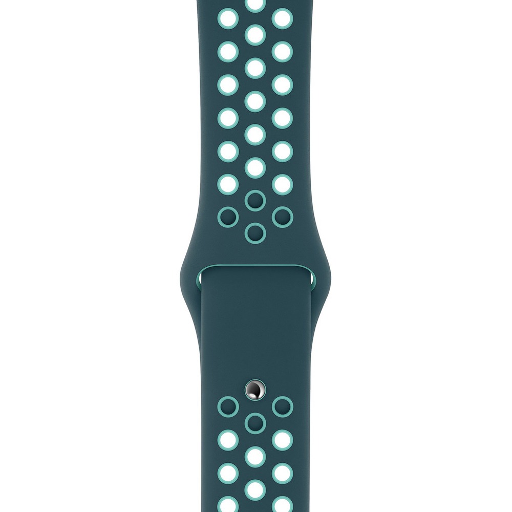 Ремешок для умных часов Apple Nike Sport 40 мм, полночная бирюза/зелёное сияние (MXQX2ZM/A)