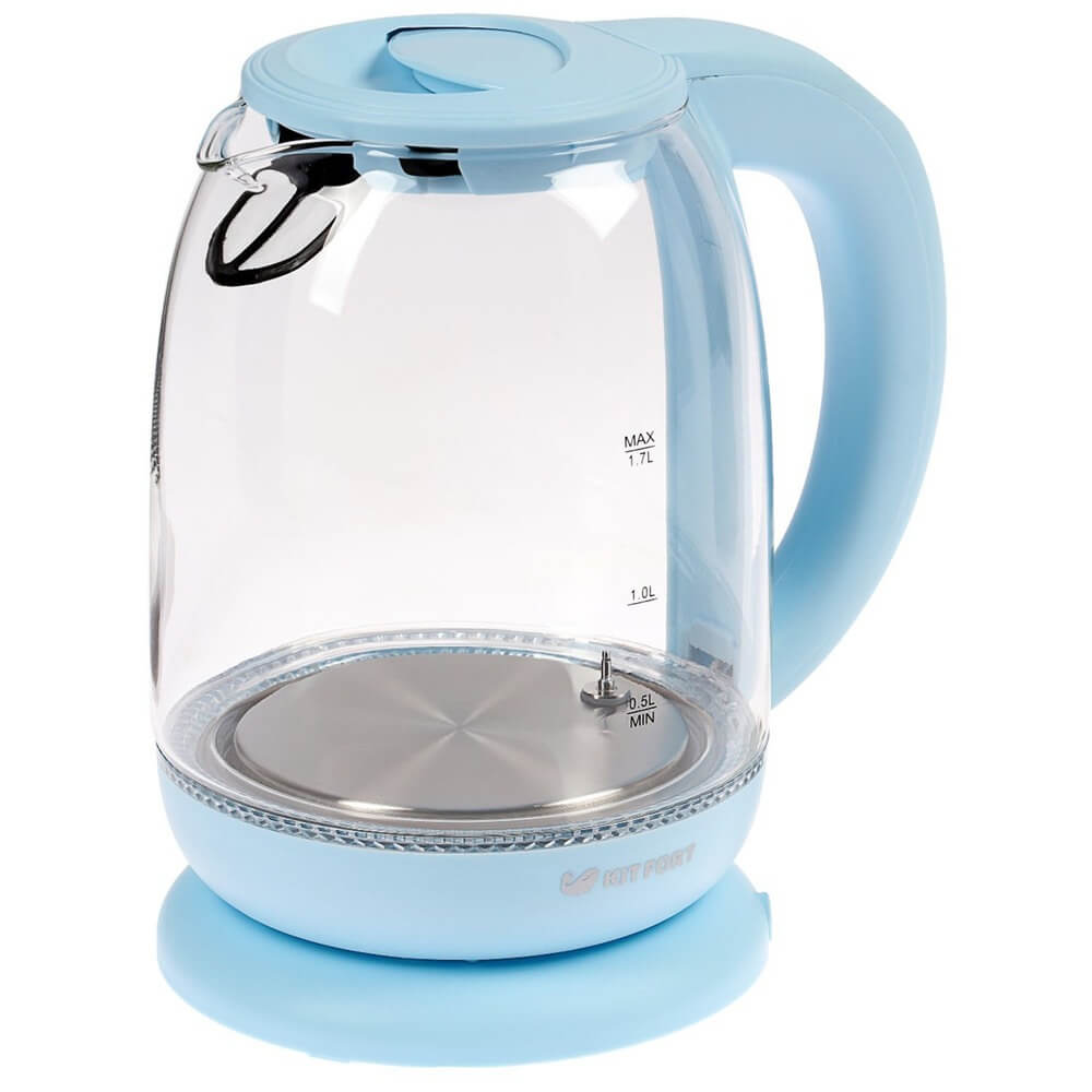 Чайник Kitfort КТ-640-1, цвет голубой - фото 1
