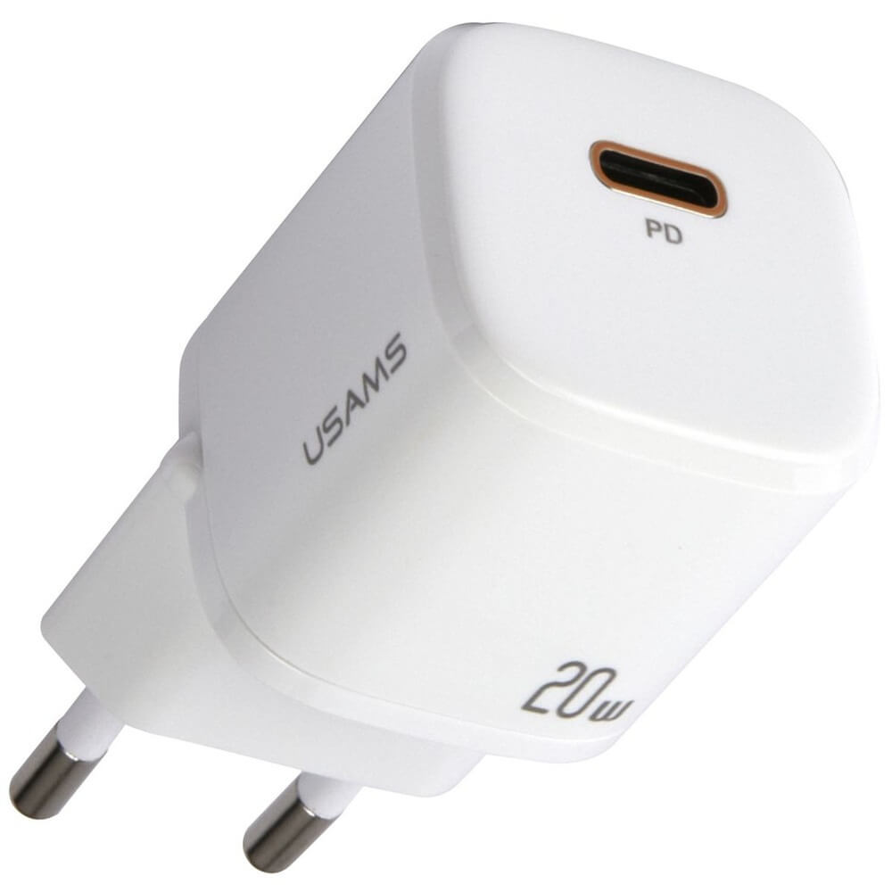 Зарядное устройство Usams GaN mini (CC124TC02), белый GaN mini (CC124TC02), белый - фото 1
