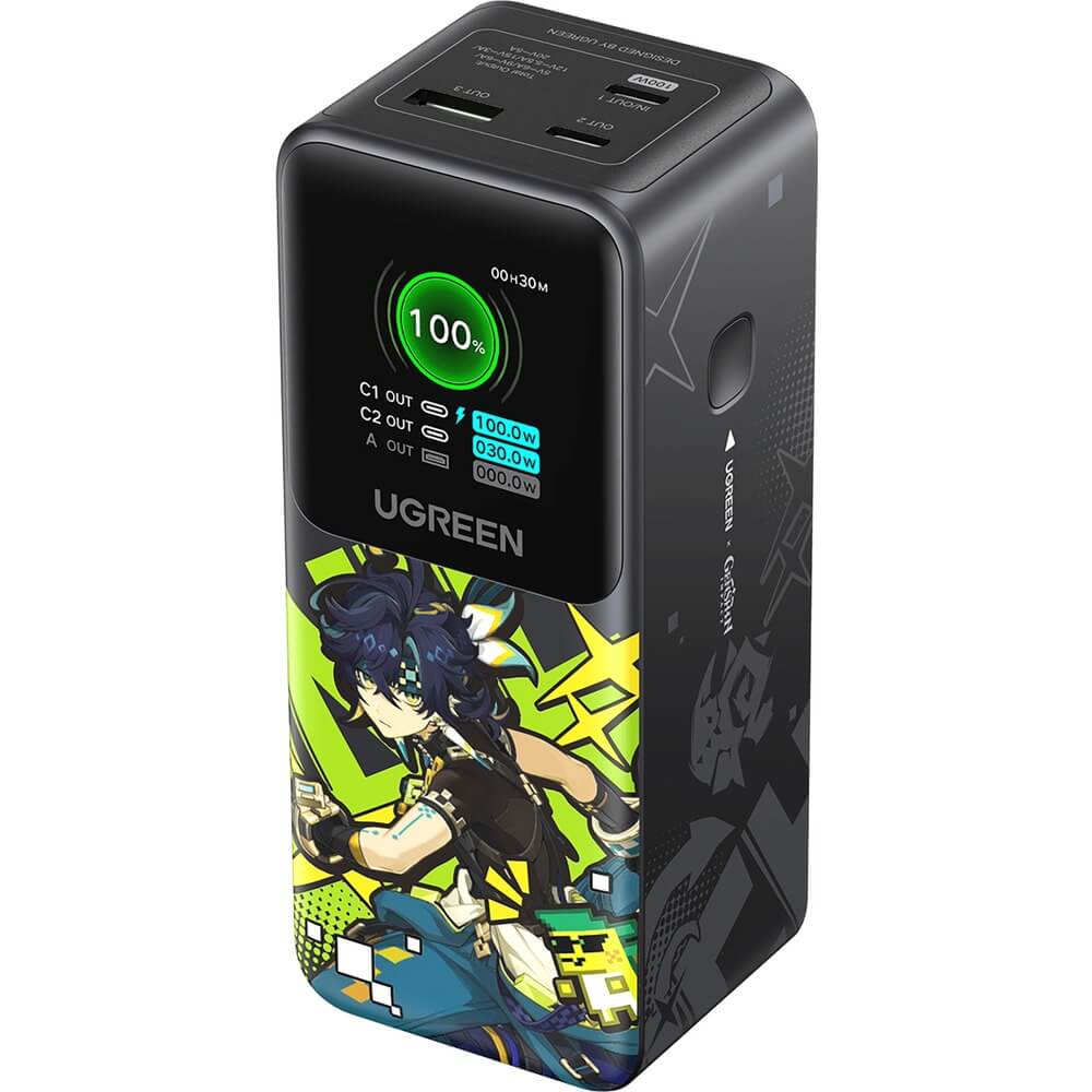 Внешний аккумулятор Ugreen Genshin Impact 130W 20000 мАч чёрный 5990₽