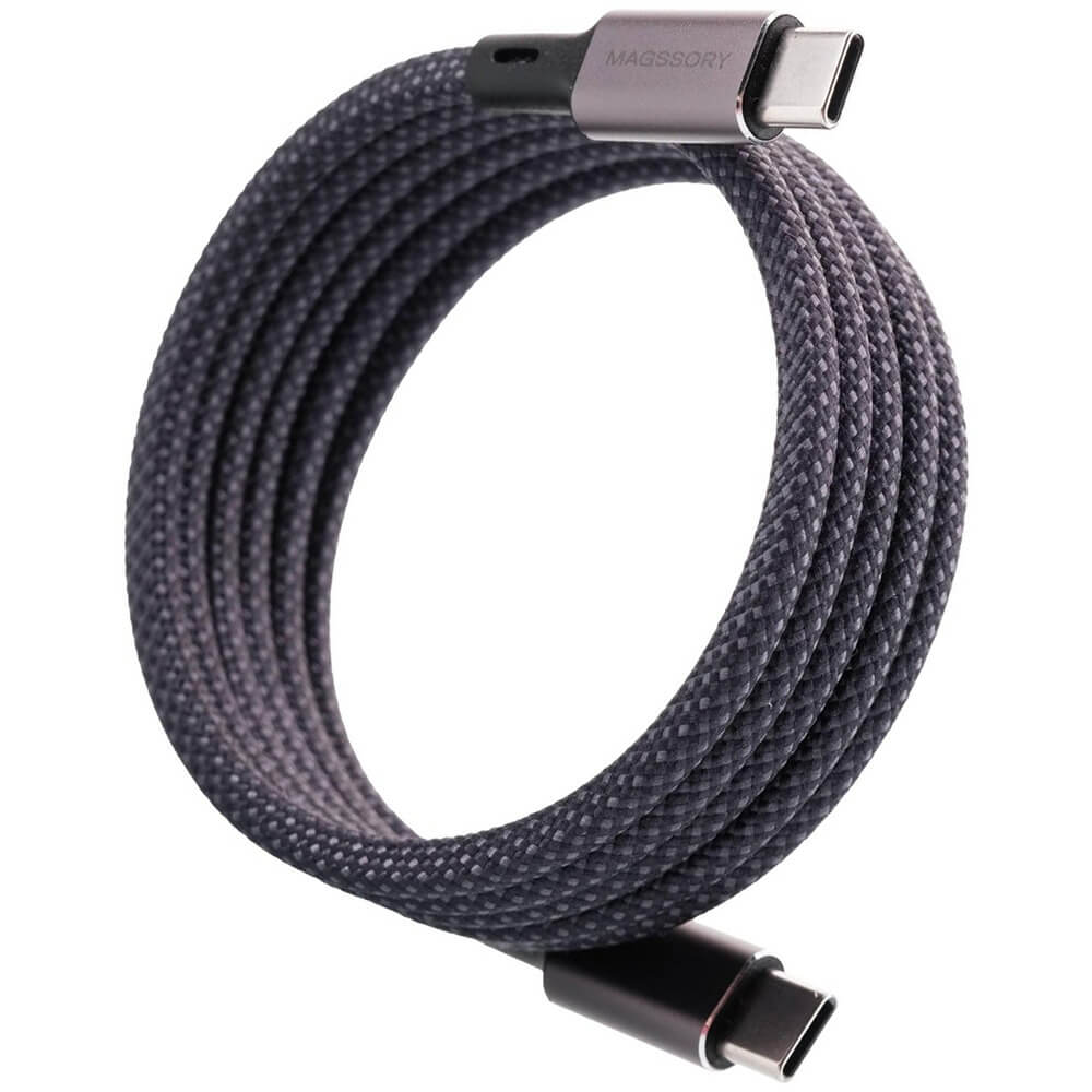 Кабель Magssory USB-C 1.2 м тёмно-серый (CBL001)