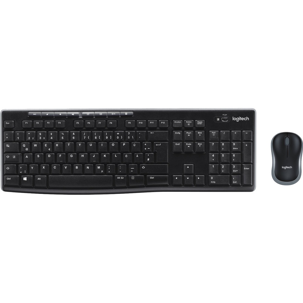 Комплект клавиатуры и мыши Logitech MK270 black (920-004518)