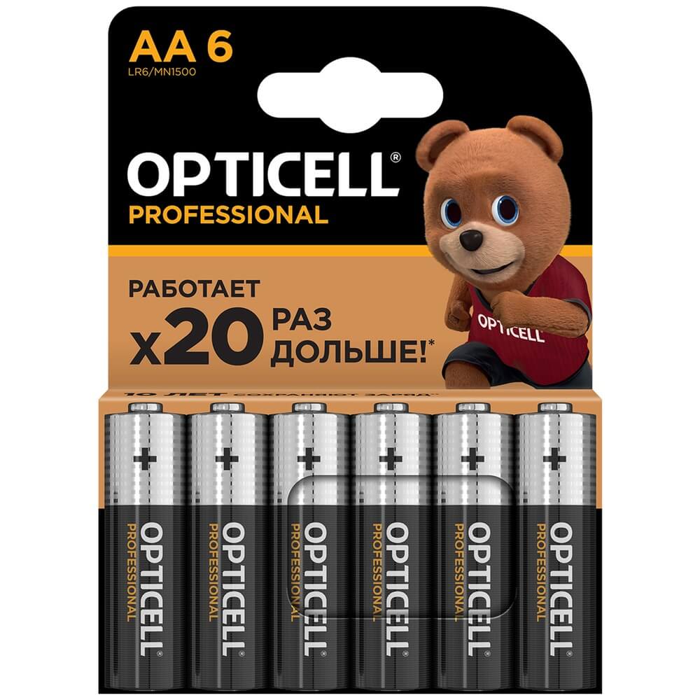 Батарейка Opticell Professional LR6/MN1500 (6 шт)
