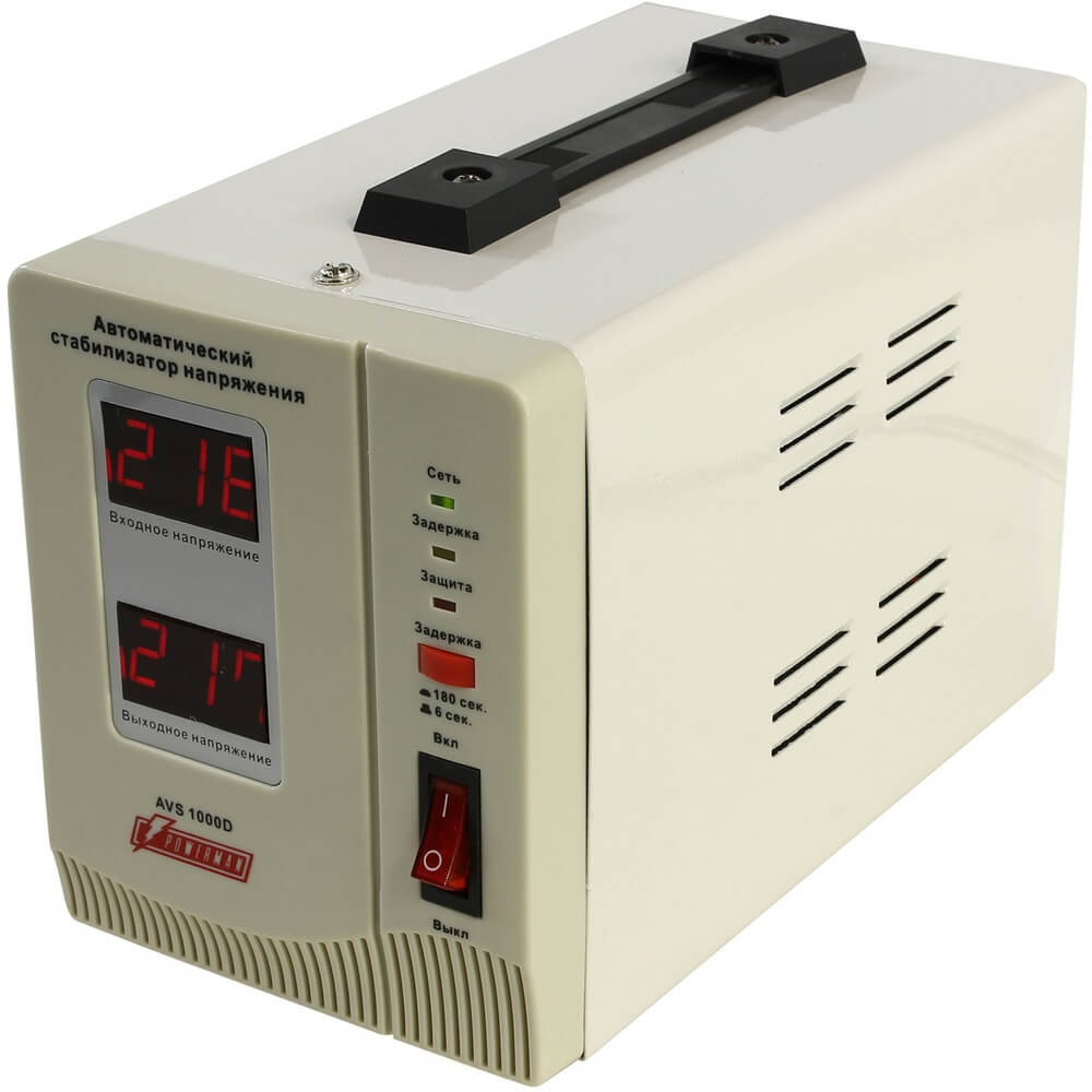 Стабилизатор напряжения Powerman AVS 1000D White