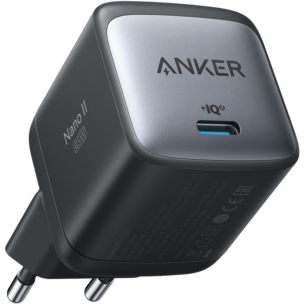 Зарядное устройство Anker PowerPort Nano II 45W Black (ANK-A2664G11-BK)