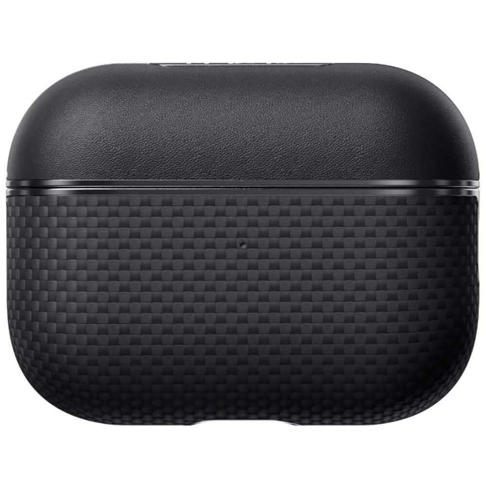 Чехол для наушников Pitaka Aramid Fiber Magnetic Case для AirPods Pro 2 чёрно-серый (APM2401)