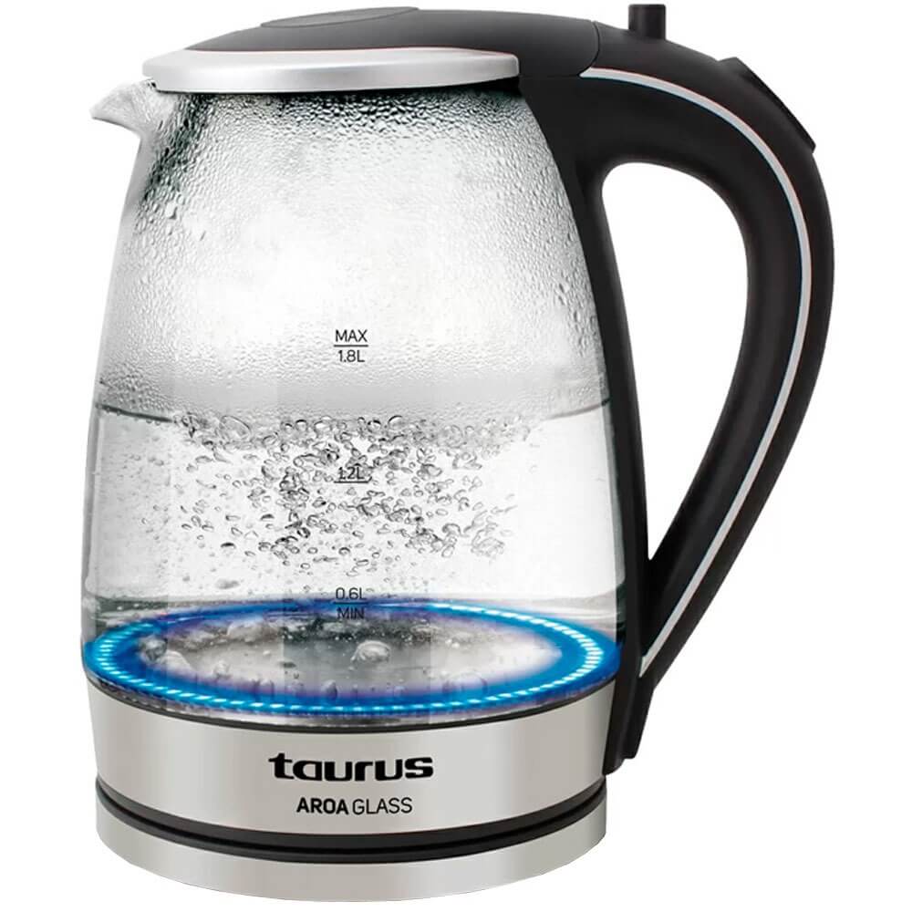 Чайник Taurus Aroa Glass, цвет серебристый