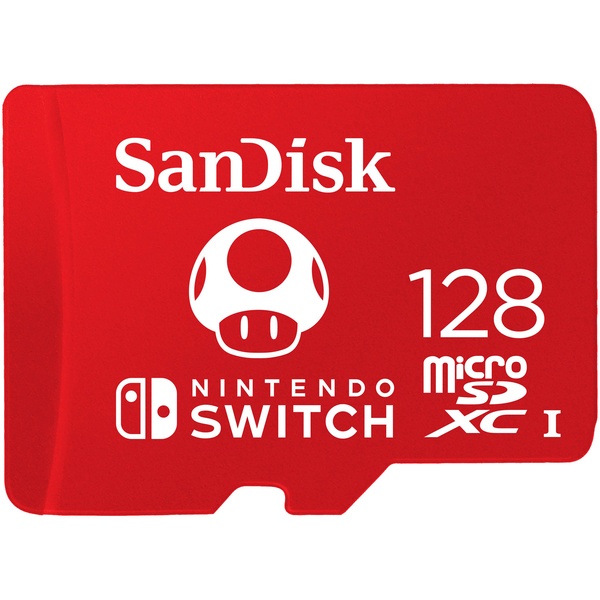 Карта памяти Sandisk microSDXC 128Gb Nintendo Cobranded (SDSQXAO-128G-GNCZN)