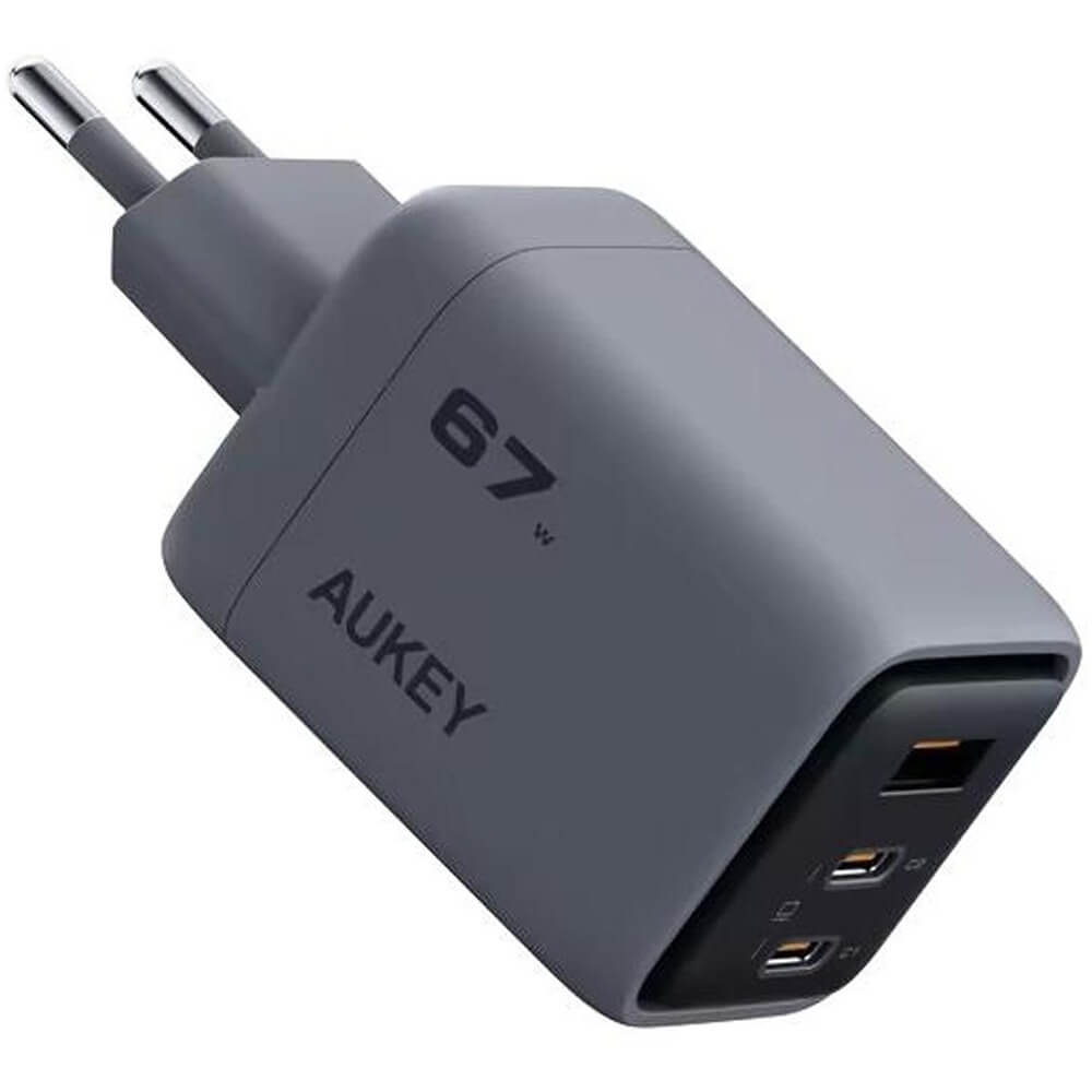 Зарядное устройство AUKEY Comet Mix 67W серый (AWC-PA-PA-C3G)