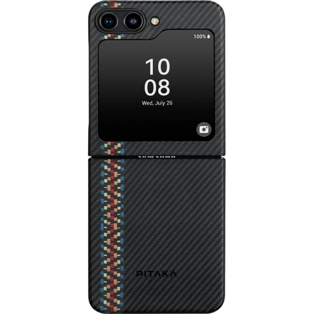 Чехол Pitaka Fusion Weaving MagEZ для Samsung Galaxy Z Flip 5 Rhapsody кевлар