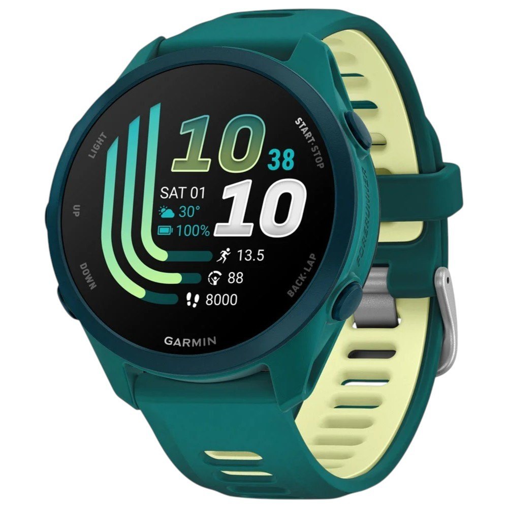 Смарт-часы Garmin Forerunner 170 Music 42.6 мм жёлто-зелёный (010-03920-12)