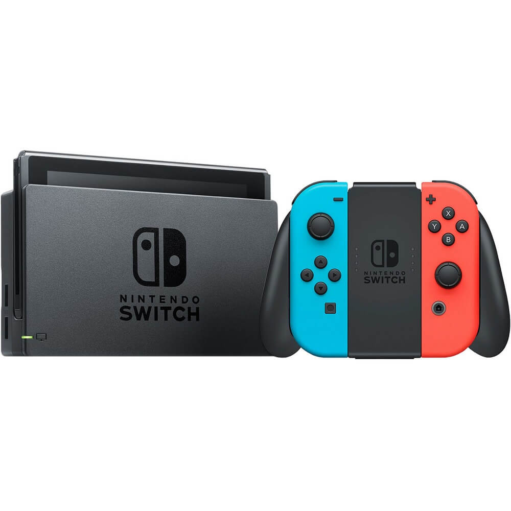 Игровая приставка Nintendo Switch неоновый синий/неоновый красный  (Japan spec) Switch неоновый синий/неоновый красный  (Japan spec) - фото 1
