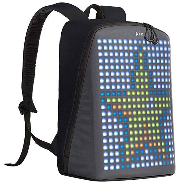 Рюкзак Pix Backpack с LED дисплеем (Power Bank в комплекте), черный