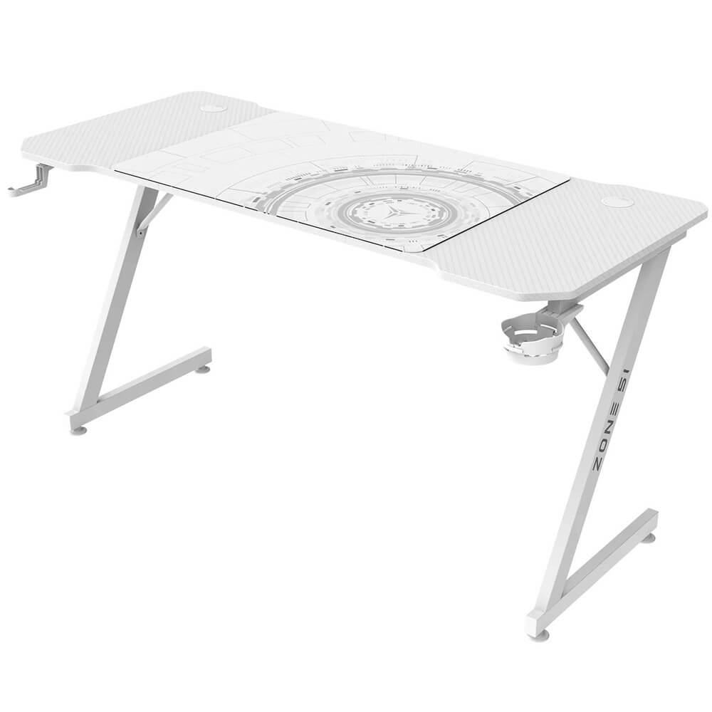 Компьютерный стол ZONE 51 Trine 140 White (Z51-T4N-WH)
