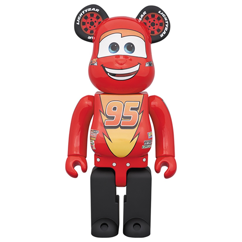 Фигура Bearbrick Medicom Toy Lightning McQueen Cars x Disney x Pixar 1000%