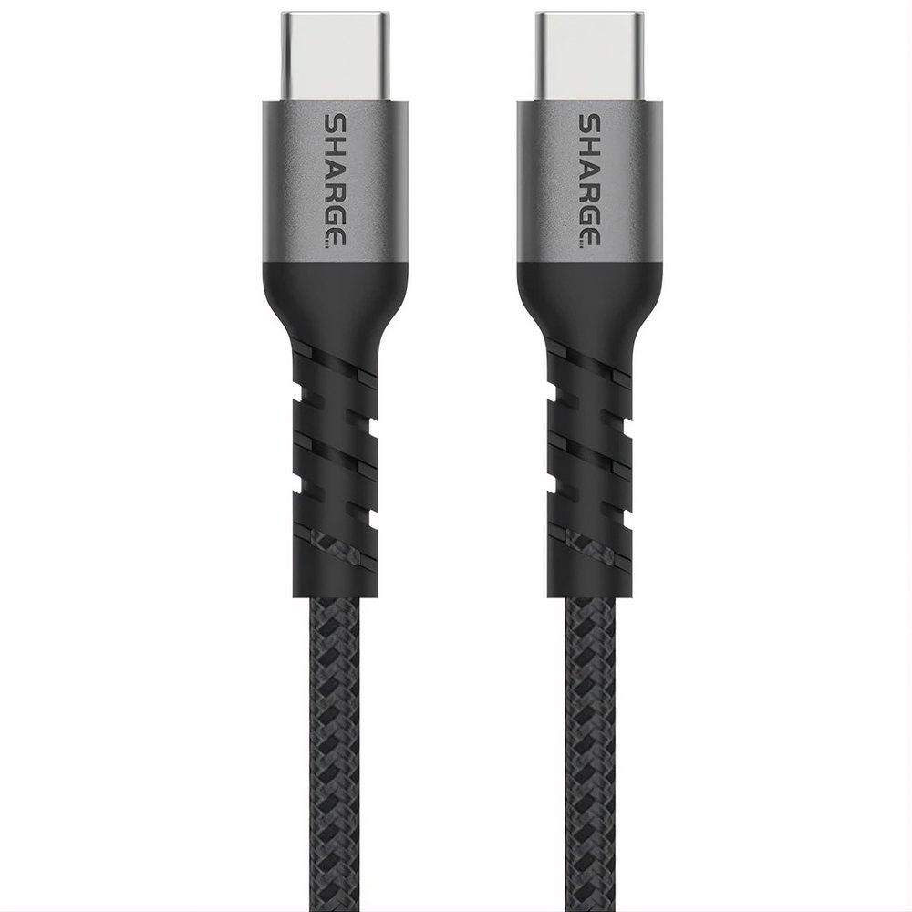 Кабель Sharge Braided USB Type-C 1.5 м чёрный