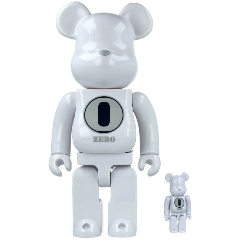 Фигура Bearbrick Medicom Toy Robert Indiana X Fragmentdesign - White 400% and 100%