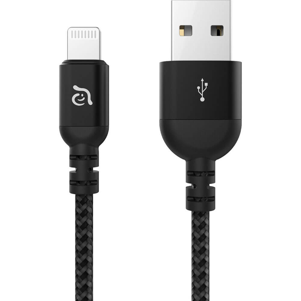 Кабель Adam Elements PeAk III Lightning-USB, 1.2 м, чёрный