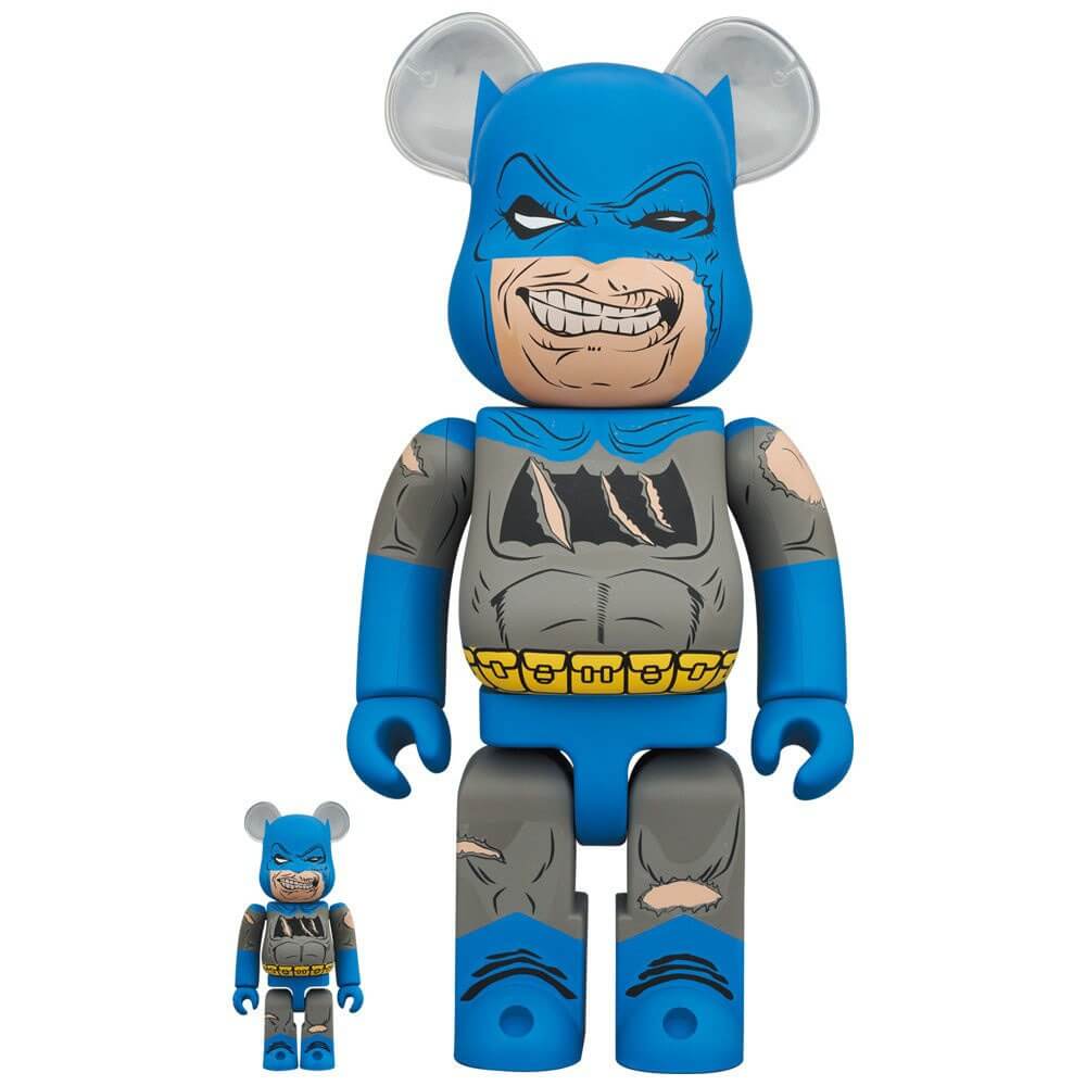 Фигура Bearbrick Medicom Toy - The Dark Knight Returns Batman Triumphant 400% and 100%