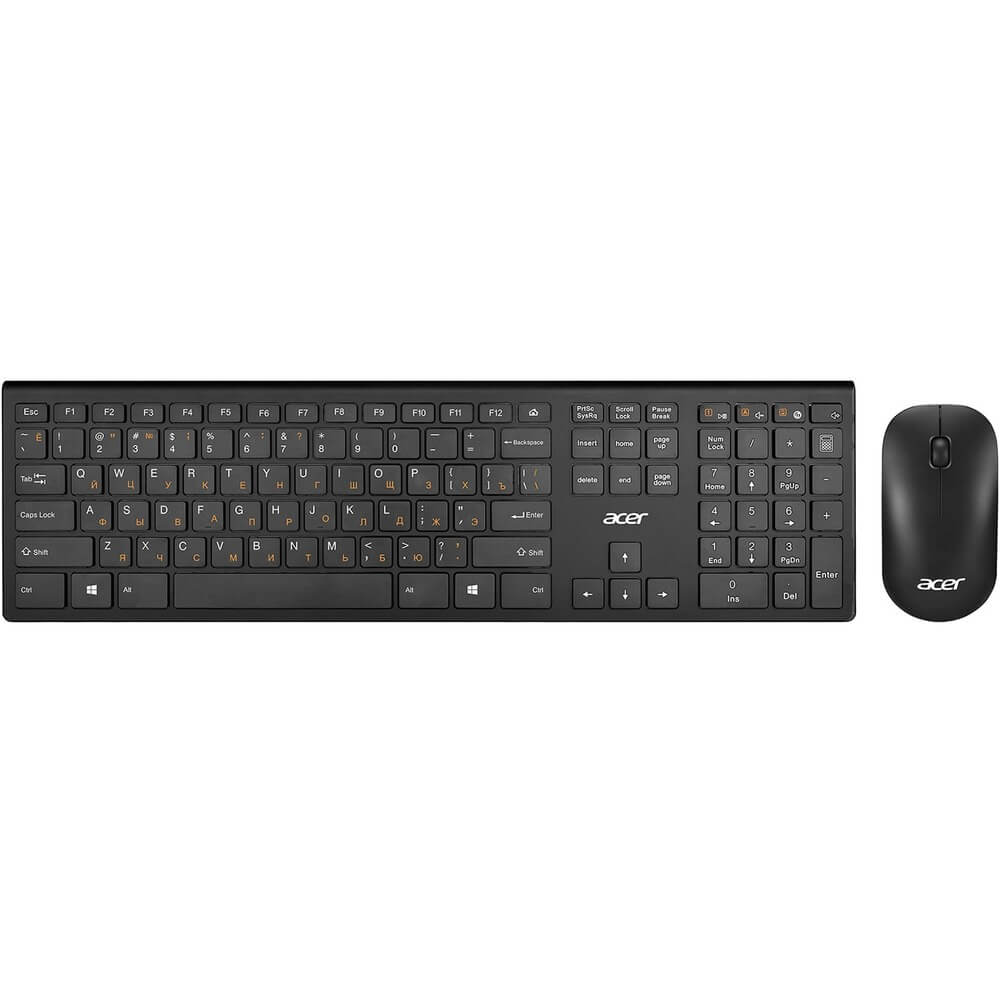 Комплект клавиатуры и мыши Acer OKR030 (ZL.KBDEE.005), чёрный