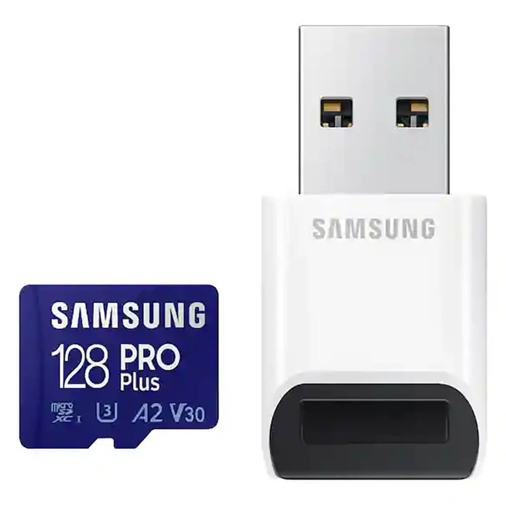 Карта памяти Samsung PRO Plus microSDXC 128GB с картридером (MB-MD128KB)