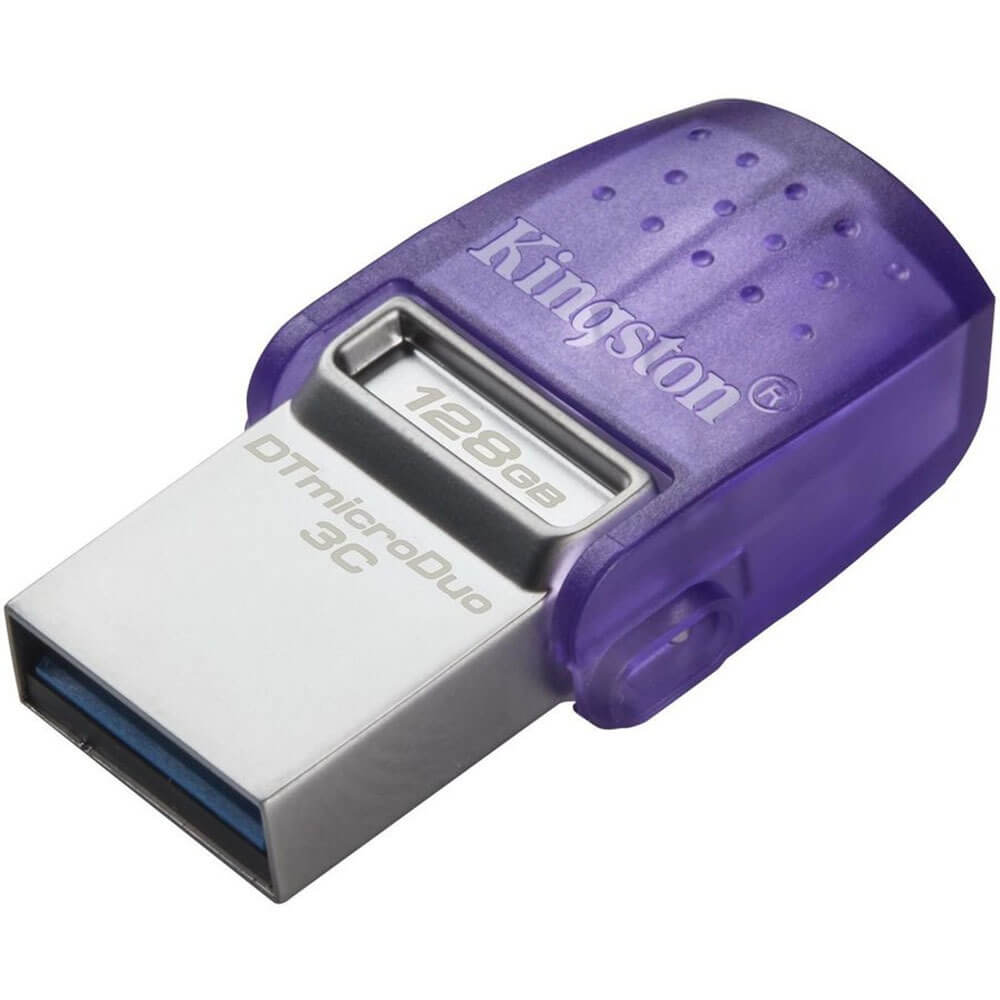 USB Flash drive Kingston DataTraveler MicroDuo 3C 128 ГБ, фиолетовый