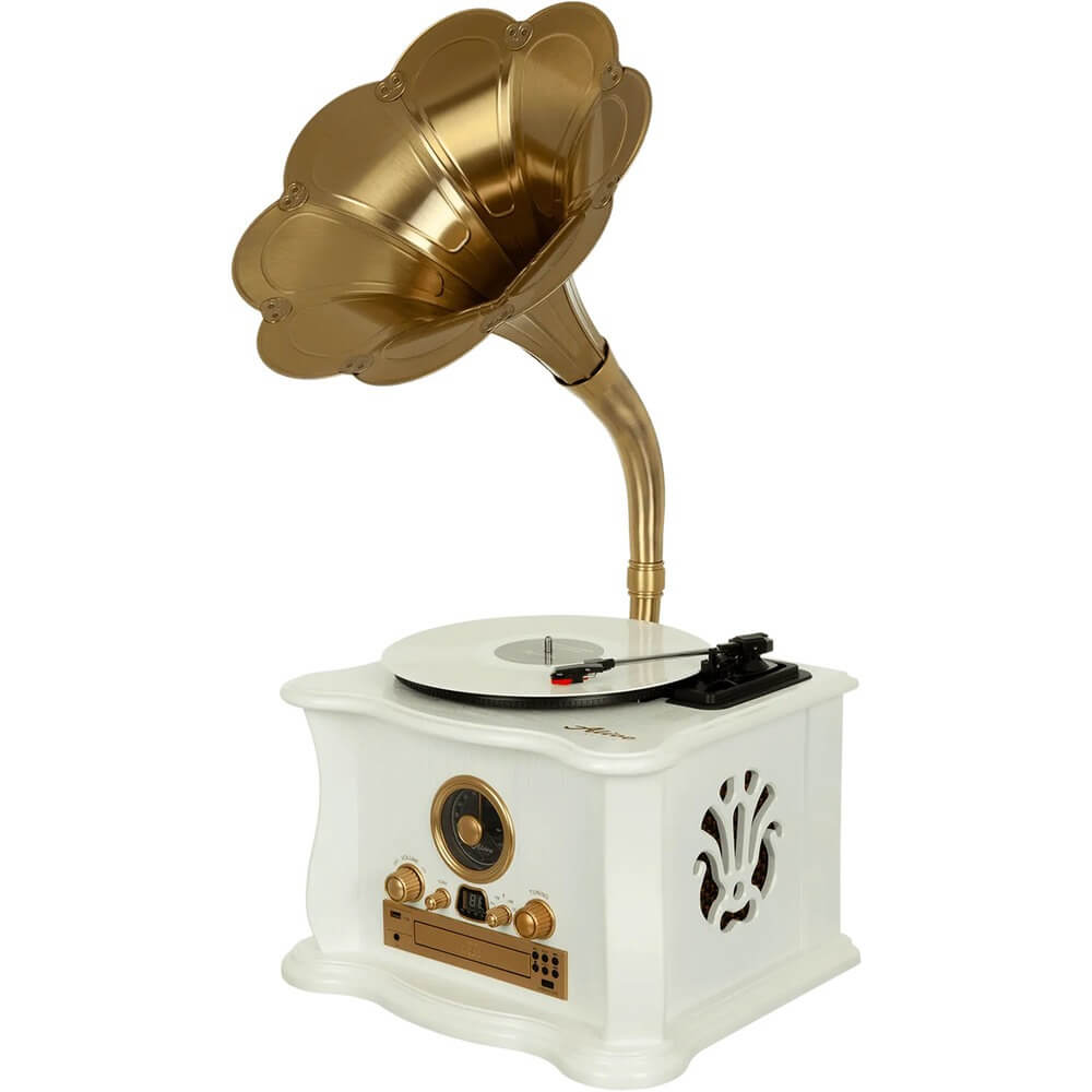Проигрыватель виниловых пластинок Alive Audio Gramophone White
