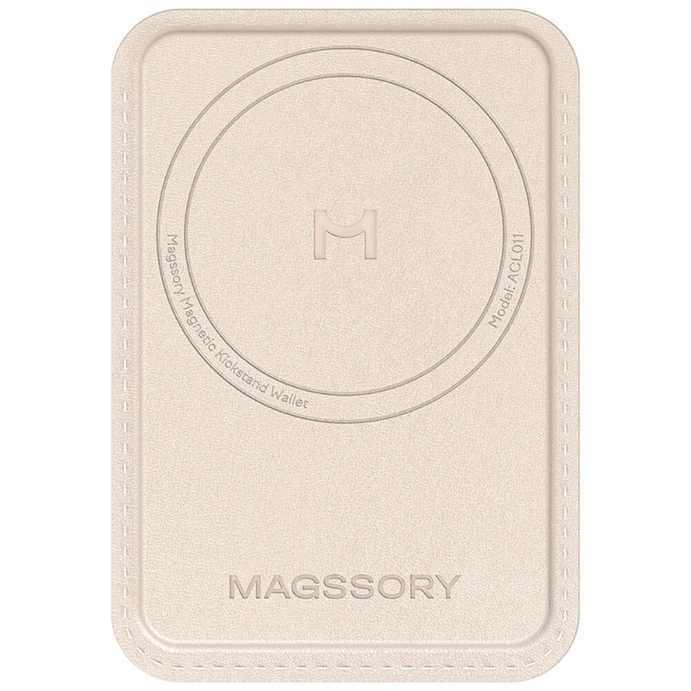 Картхолдер Magssory Duo Magnetic Kickstand Wallet с Magsafe айвори