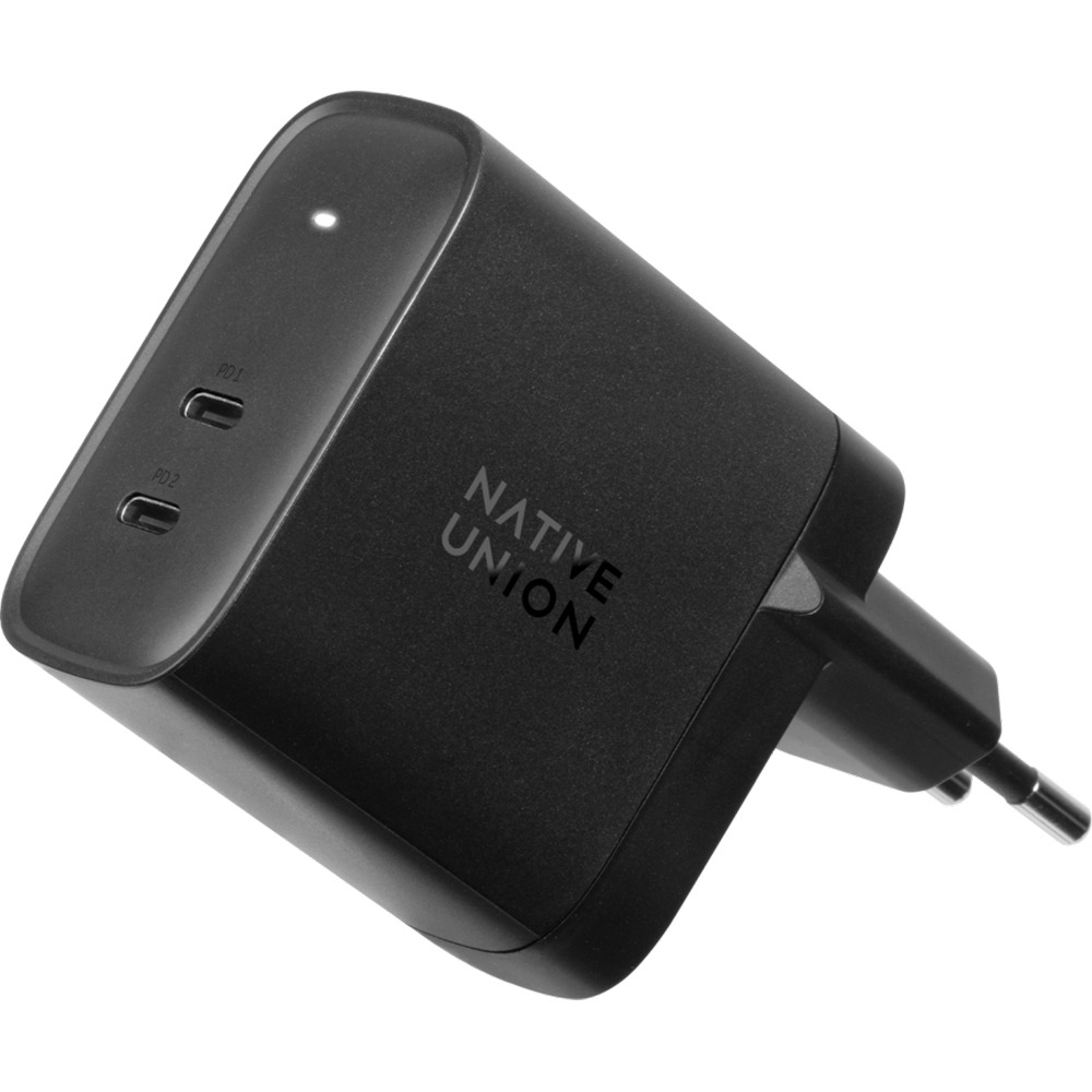 Зарядное устройство Native Union Fast Gan Charger, чёрный (FAST-PD65-BLK-EU)