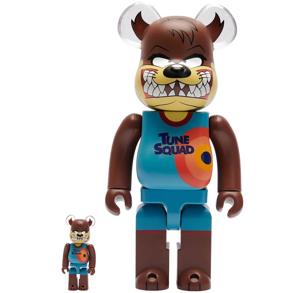 Фигура Bearbrick Medicom Toy - Space Jam 2 Tasmanian Devil 400% and 100%