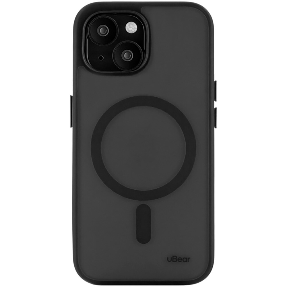 Чехол uBear Cloud Mag Case с MagSafe для iPhone 15 Plus чёрный