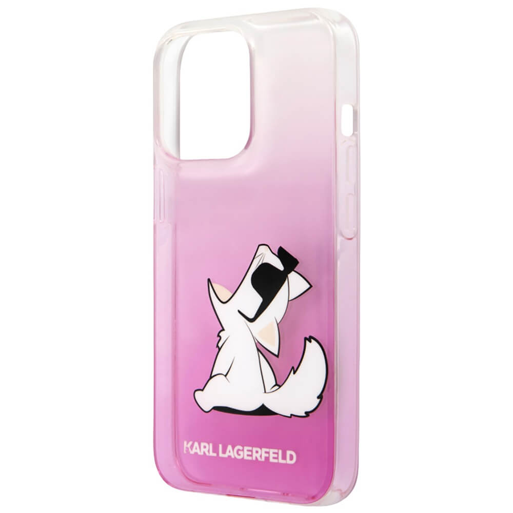Чехол Karl Lagerfeld для iPhone 14 Pro, розовый (KLHCP14LCFNRCPI)