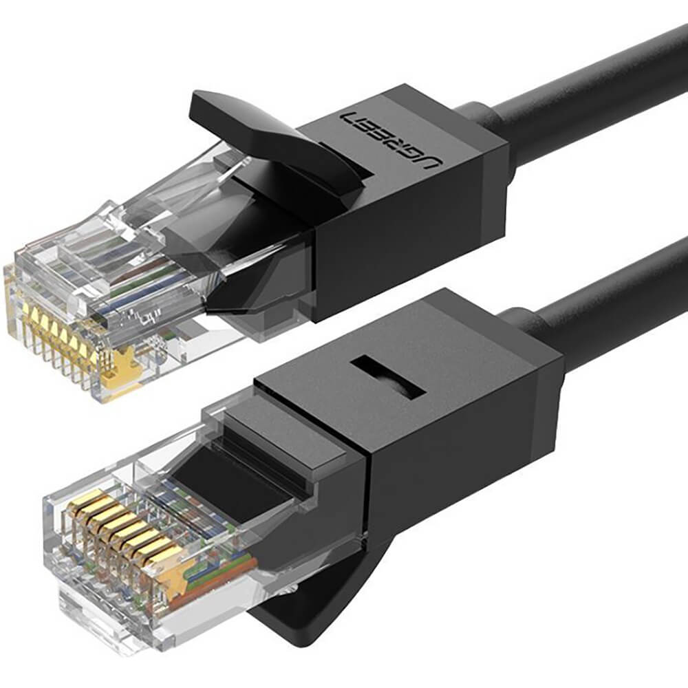 Кабель для компьютера Ugreen NW102 U/UTP Ethernet Cable 2 м чёрный (20160)