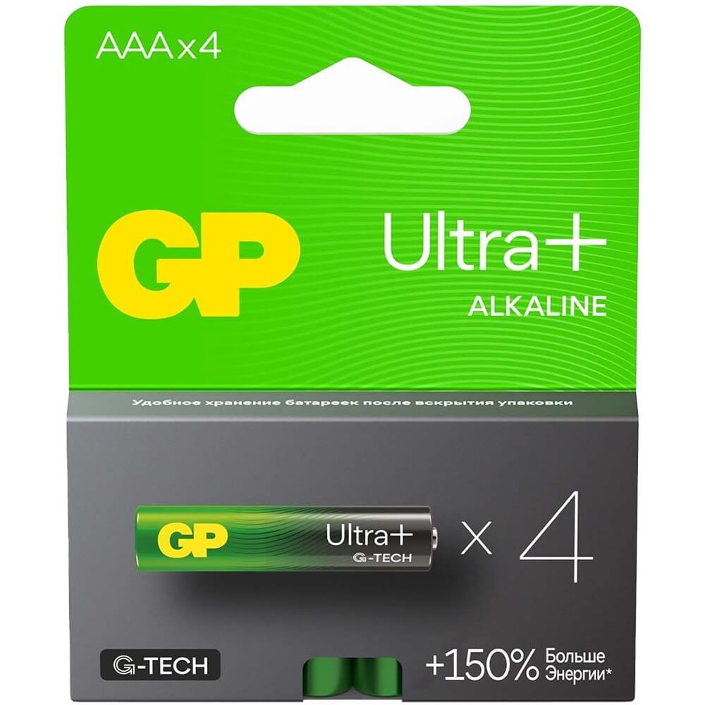 Батарейка GP Ultra Plus Alkaline 24AUPA21-2CRSB4 (4 шт)