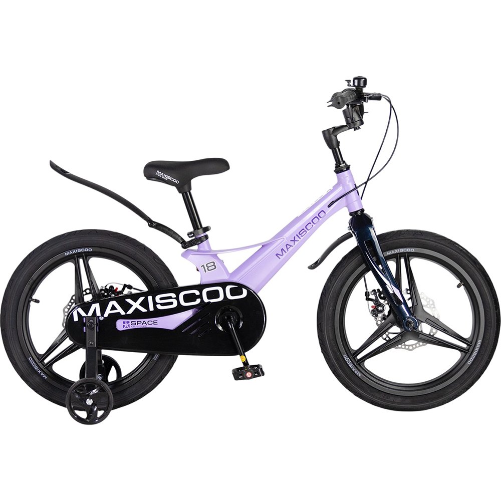 Детский велосипед Maxiscoo SPACE Deluxe 18 лавандовый матовый (2026) (MSC-S1854D)