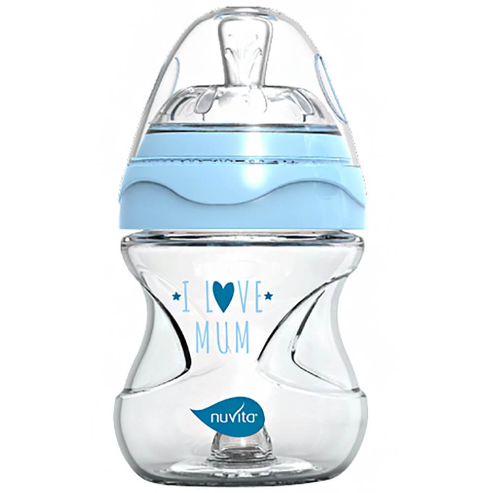 Детская бутылочка Nuvita Glass Collection 6013 Blue