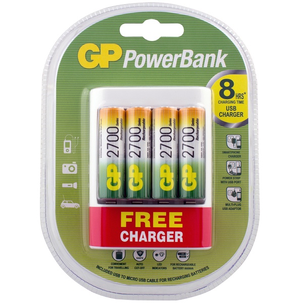 Зарядное устройство GP PowerBank U411270A - фото 1