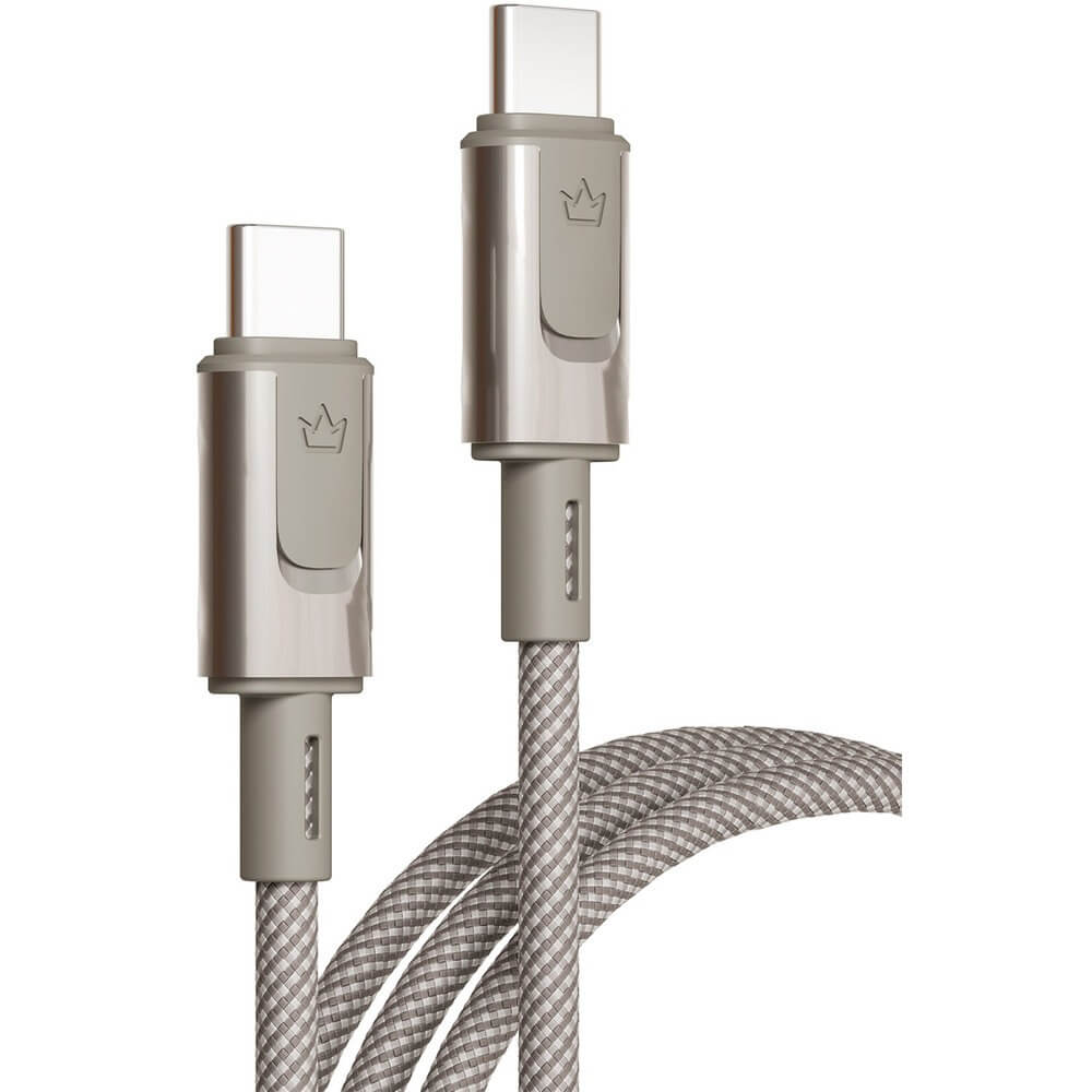 Кабель VLP Force Line USB-C/USB-C 1.2 м. титан (1036003)