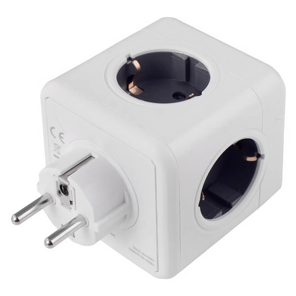 Сетевой фильтр RocketSocket Cube Original 1203, белый-серый (GN1203)