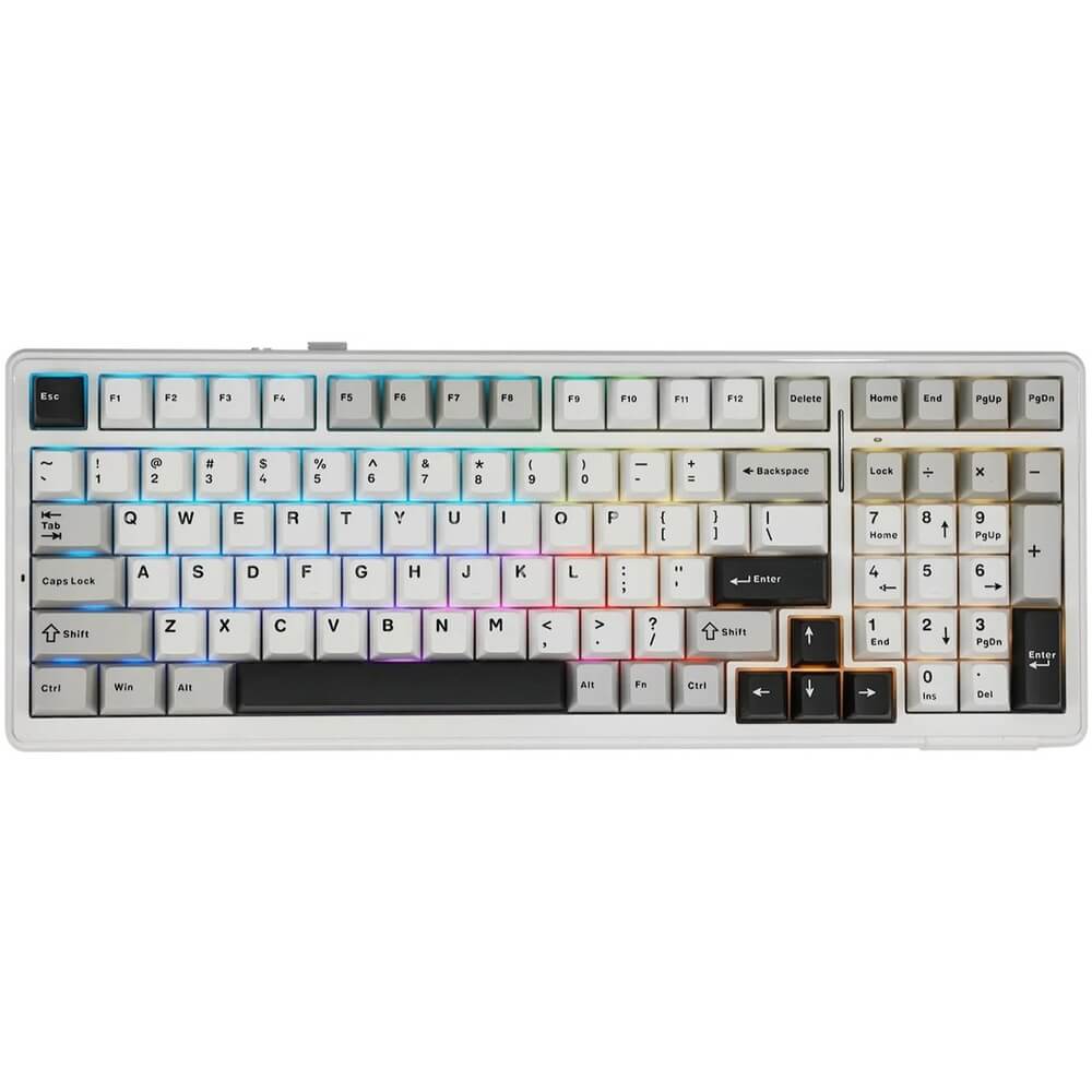Клавиатура AULA F99 Grey-White-Dark Grey Graywood Switches