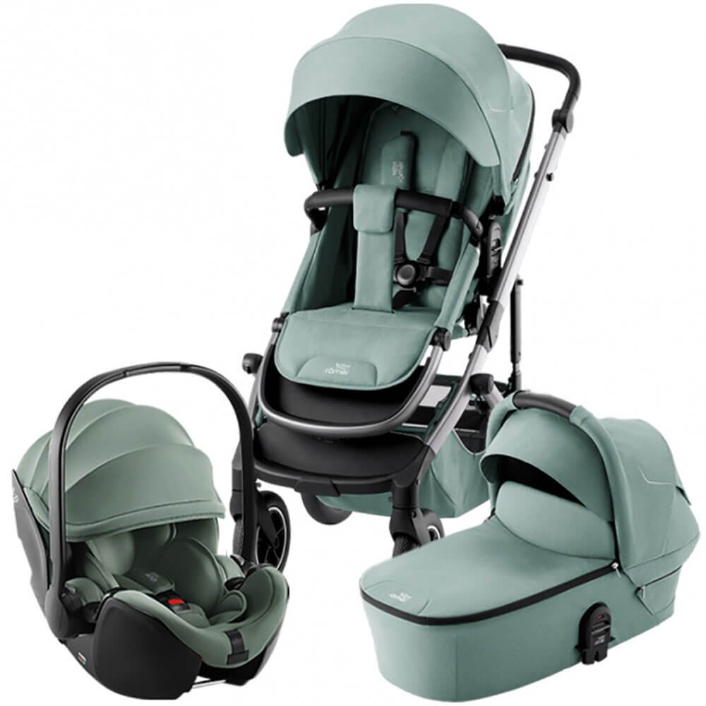 Набор детская коляска Britax Roemer Smile 5Z Jade Green автокресло Baby-Safe Pro Jade Green 104990₽