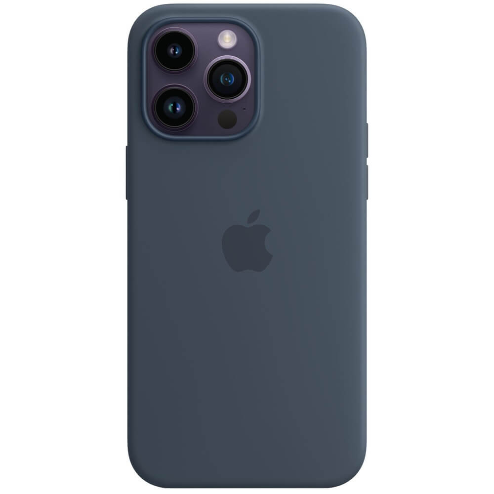 Чехол Apple iPhone 14 Pro Max Silicone Case MagSafe, штормовая синева