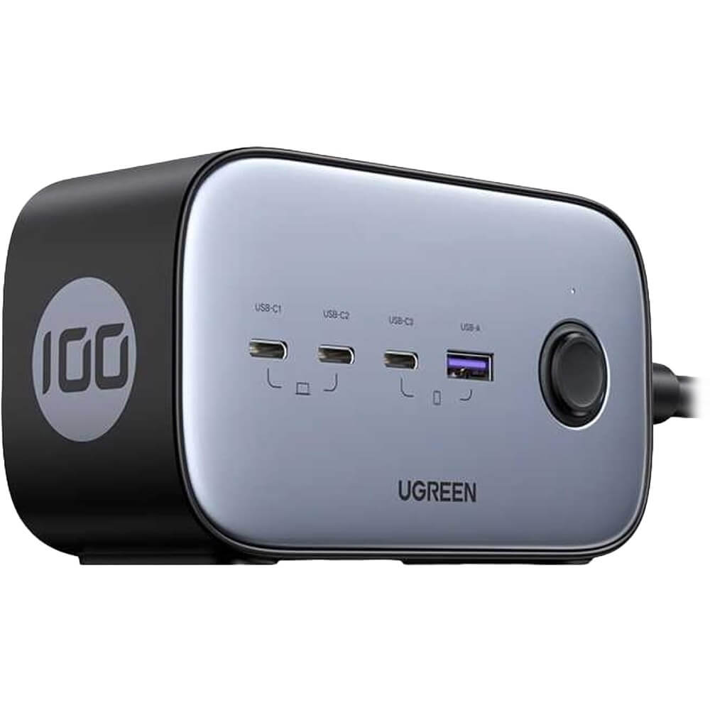 Зарядное устройство Ugreen CD270 DigiNest Pro Charging Station (3xUSB-C/USB-A) серый CD270 DigiNest Pro Charging Station (3xUSB-C/USB-A) серый - фото 1