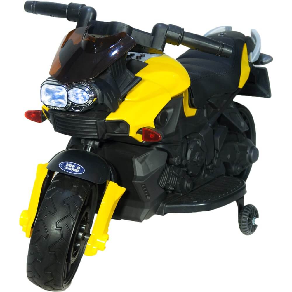 Детский мотоцикл Toyland Minimoto JC918 желтый