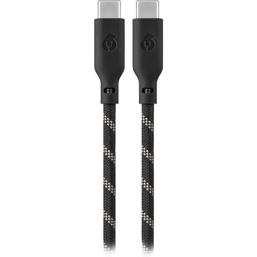 Кабель uBear Trend Cable USB-C/USB-C 1.2 м чёрно-бежевый