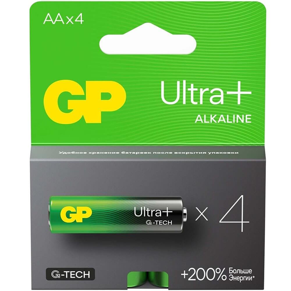Батарейка GP Ultra Plus Alkaline 15AUPA21-2CRSB4 (4 шт)